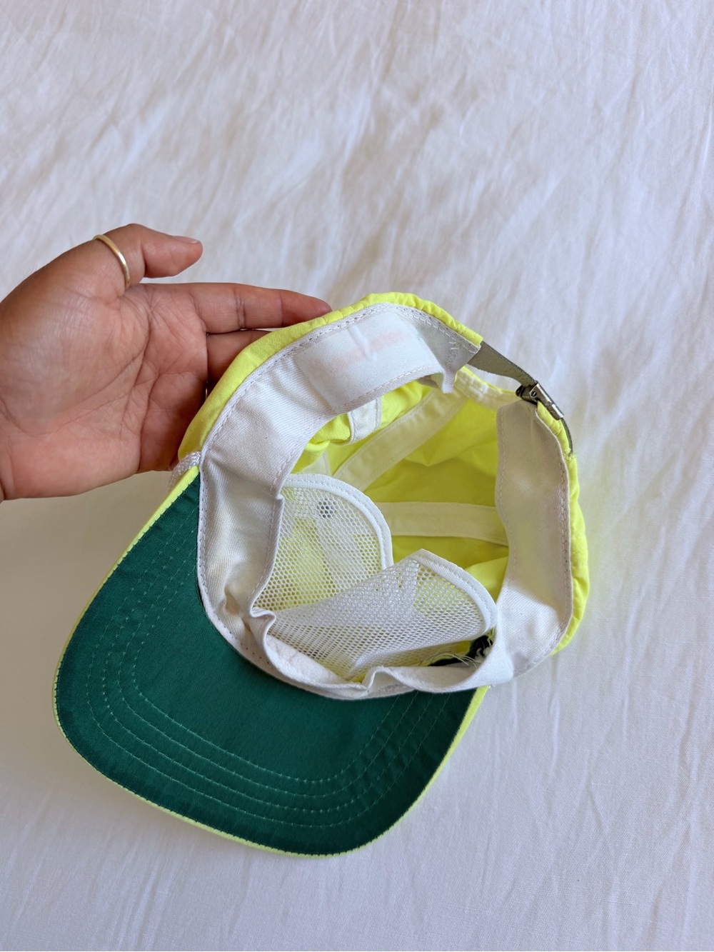 Neon Yellow Rope-Trim Cap - Picture 4 of 6